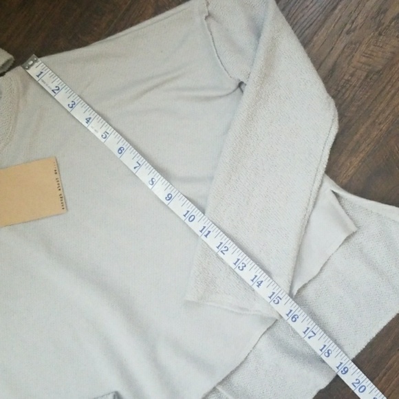 Enough About Me Cropped Terry Shirt Hoodie - Picture 2 of 7